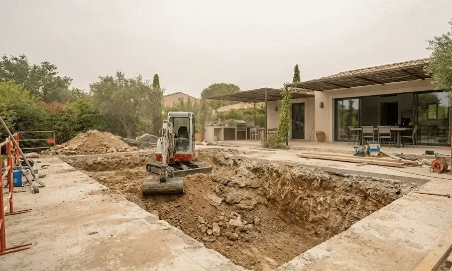Terrassement piscine Dijon