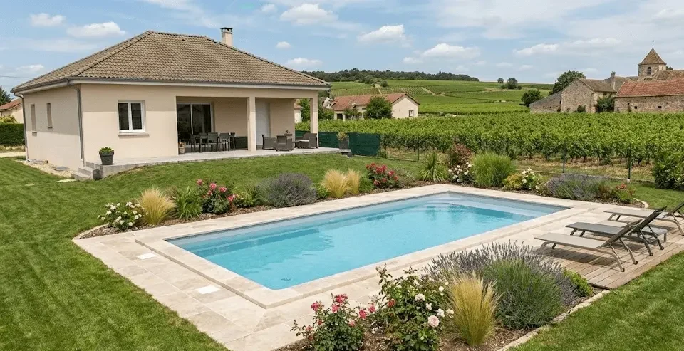 Piscine rectangulaire grande dimension