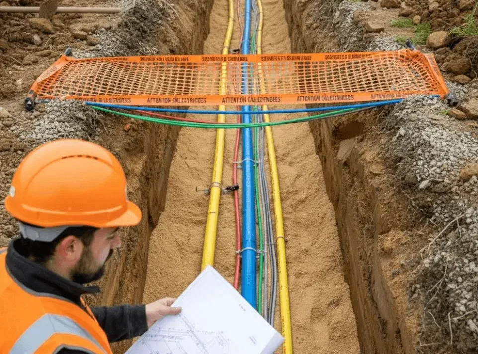 Tranchées multi-réseaux avec plans