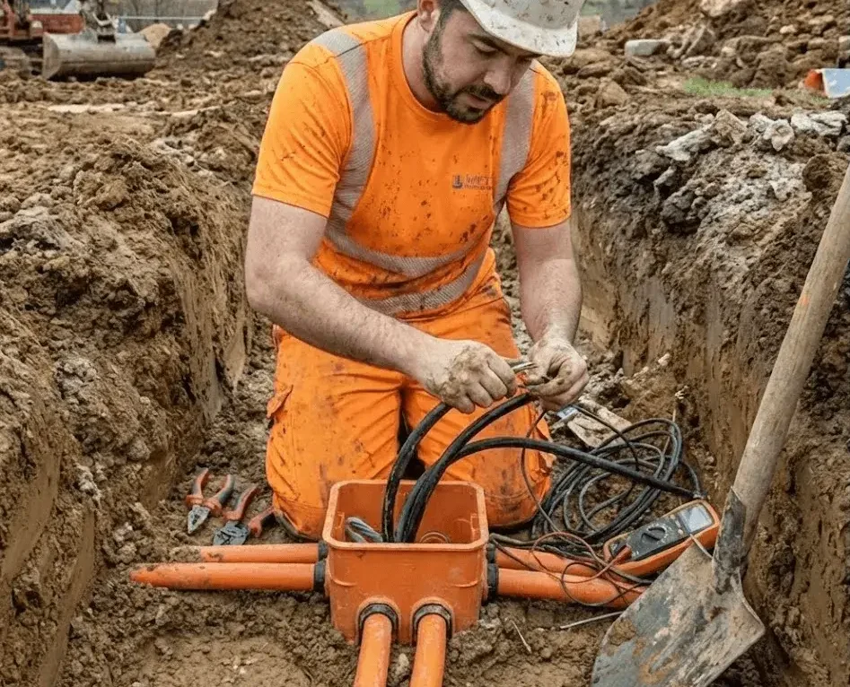Raccordement électrique enterré Dijon