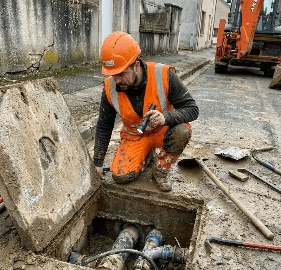 Regard visite réseau assainissement