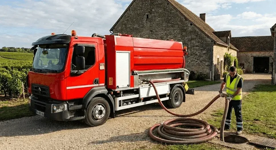 Camion hydrocureur intervention Dijon