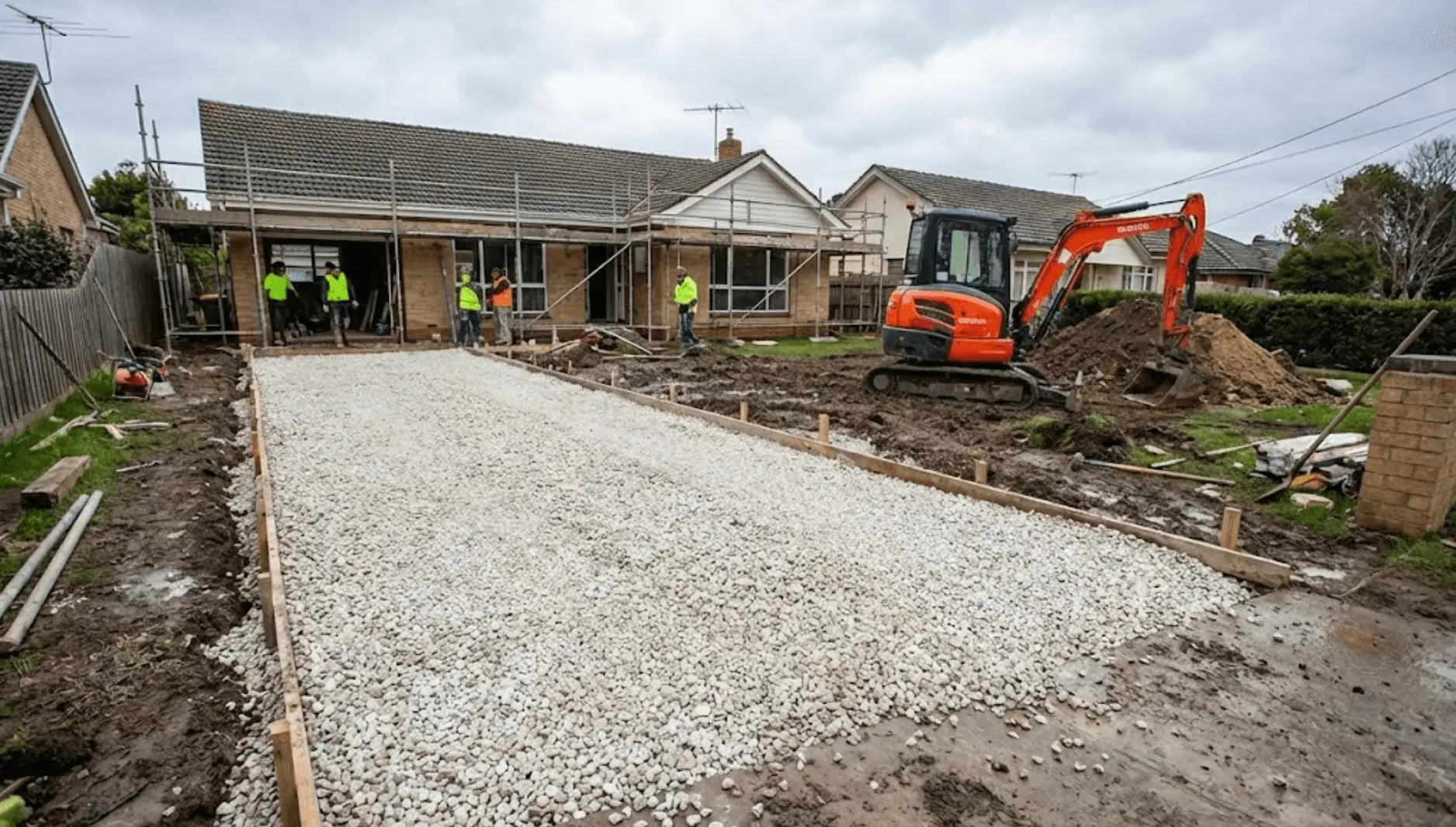 Préparation de fond de forme enrobé
